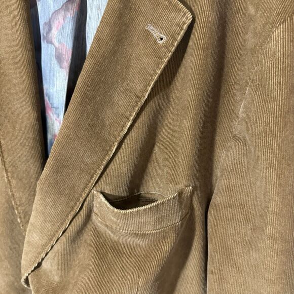 Kroon Corduroy Blazer Sport Coat 2 Button Casual Jacket 45L Brown Acadamia - Picture 14 of 14